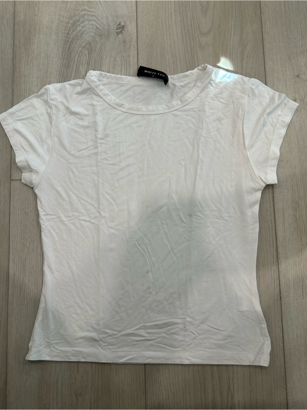 White Fox Boutique Classic White Crewneck Tee